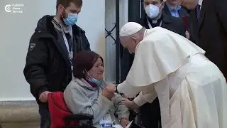 With Assisi visit, pope comforts the poor