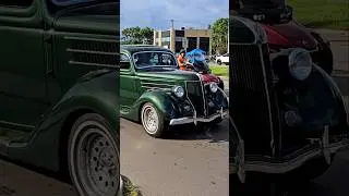 1936 Ford Coupe Drive By Engine Sound Woodward Dream Cruise 2024