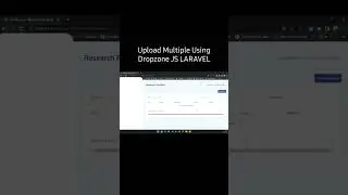 Multiple Upload Using Dropzone JS LARAVEL