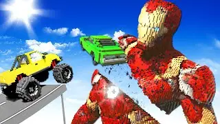 IRON MAN DESTROYED BY CARS! (Teardown)