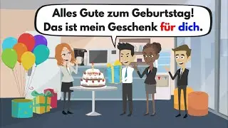 Learn German with dialogues | The prepositions with the accusative