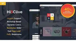 Hi5Clive - Digital Entrepreneur WordPress Theme | Themeforest Website Templates and Themes