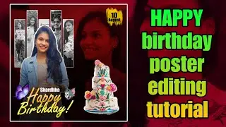 happy birthday picsart photo editing || happy birthday banner editing