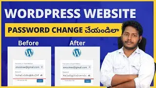 How To Change Your WordPress Password in Telugu | Wordpress tutorials for beginners in telugu