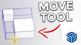 17 Using the Move Tool in Sketchup