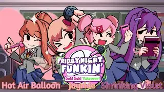 Friday Night Funkin' Doki Doki Takeover! Mix - Hot Air Balloon x Shrinking Violet x Joyride