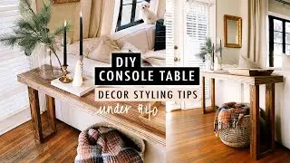 DIY Entryway Console Table UNDER $40 + Decor Styling Tips | XO, MaCenna