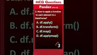 Part 15 - Pandas MCQ Questions | Data Science MCQ Questions