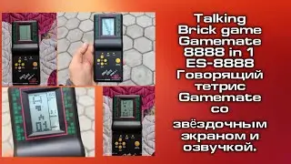 Talking Brick game Gamemate 8888 in 1 ES-8888. Говорящий тетрис Gamemate