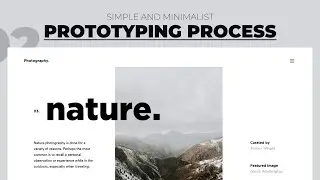 Minimalist Landing Page Prototype using Figma