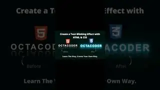 how to make text Blinking Effect in HTML & CSS 