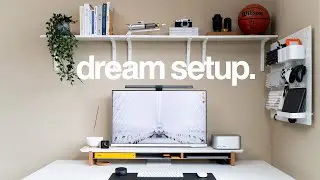 My NEW Productivity Desk Setup | Home Office Tour Fall 2023