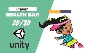 How to make a Player Health Bar 2D/3D (Unity for Beginners)