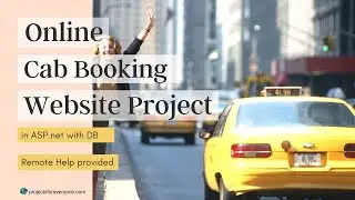 Online Cab / Taxi Booking / Rental Portal Project Website in ASP.Net with C#.Net and Sql Server