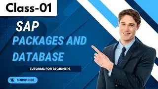 SAP | Class 01 | Database and Packages | Tutorial for Beginners