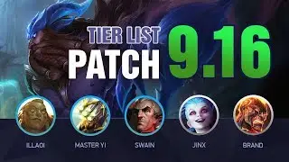 LoL Tier List Patch 9.16 by Mobalytics (New Pantheon Rework)