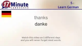 Learn German (free language course video)