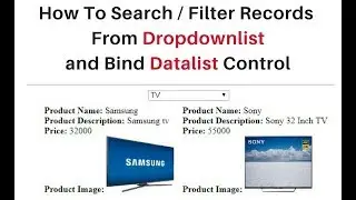 dropdownlist search in asp.net with datalist control c#.net