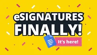 eSignatures in Google Docs - finally!