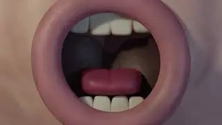 Claymation style mouth animation - created in Blender - Example