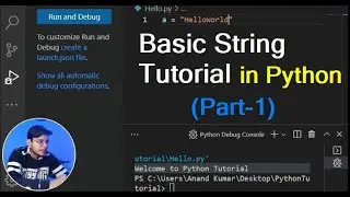 Strings Basic Tutorial in Python (Part1) | Python Advance Course | #Python #tutorial | Lesson #2