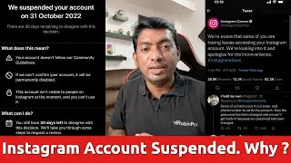 Instagram We SUSPENDED Your Account Error Why? and How to Fix?