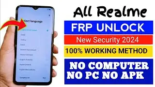 All Realme Android 11 Frp Bypass Without Pc || New Trick 2024 || Bypass Google Account 100% Working