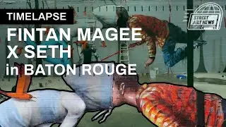 Fintan Magee x Seth - Timelapse - Baton Rouge, Louisiana, Museum Of Public Art