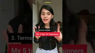 My 5 tips for beginners YouTube : Neha Nagar