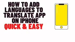 how to add languages to translate app on iphone