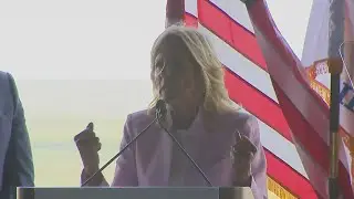 First lady Jill Biden speaks at Federation of Labor event at McCormick Place