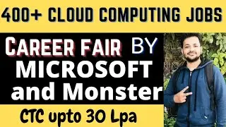 400+ Cloud Jobs | Salary Up to 30LPA | Velocity - Career event by Microsoft and Monster Jobs