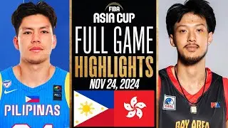 GILAS PILIPINAS vs HONG KONG FULL GAME HIGHLIGHTS NOVEMBER 24, 2024 FIBA ASIA CUP QUALIFIERS 2K25