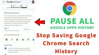 How To Turn Off Google Account Web & App Activity In Tamil | Google Chrome Search History Delete