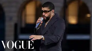 Bad Bunny Performs "Tití Me Preguntó," "Monaco" & "VOU 787" Live at Vogue World: Paris | Vogue