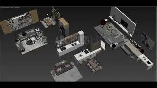 Living & Dining free 3d models By Doan Nguyen