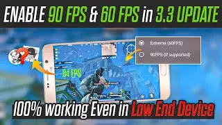 🔧Enable 90 Fps & 60 Fps in Bgmi/Pubg 3.3 | How To Fix Lag In Bgmi | Lag Fix In Bgmi/Pubg