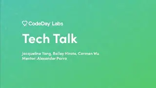 Tech Talk: SparkAR Instagram Filters - Jacqueline Yang, Bailey Hirota, Carmen Wu