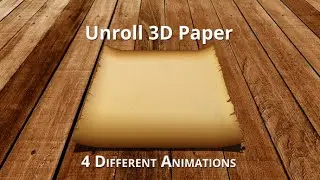 Unroll Paper 3D | After Effects Template