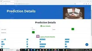 Laptop Price Predictor Project | ML Project | Python Django Project