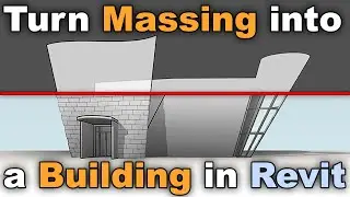 Massing in Revit to Complete Building - Revit Tutorial