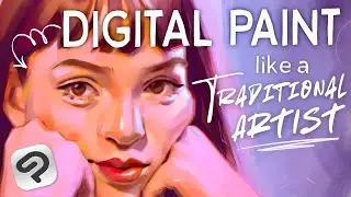 How to Paint a Digital Portrait ~ for traditional artists!