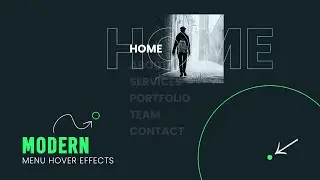 Modern Menu Hover Effects | CSS & Javascript