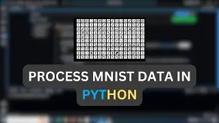 Process MNIST data from .gz files in Python