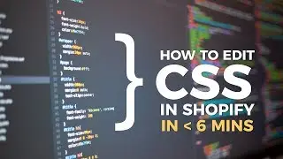 Custom CSS Shopify 2021 ( Shopify Basic Expert Tutorial )