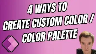 Create a Corporate Color Palette / Custom Color in PowerApps