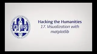 Episode 17: Visualization with Matplotlib