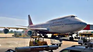 Летим на Гиганте Boeing 747-400 Авиакомпания Россия. Полет на самолете.