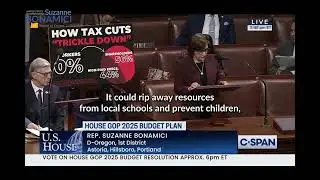 Congresswoman Bonamici Criticizes Republican Rip-Off