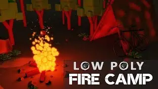 Low Poly Campfire | Cinema 4D Tutorial